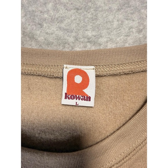 Men's Brown Sweater Size Large Rowan Brand Long Sleeves - Picture 3 of 10